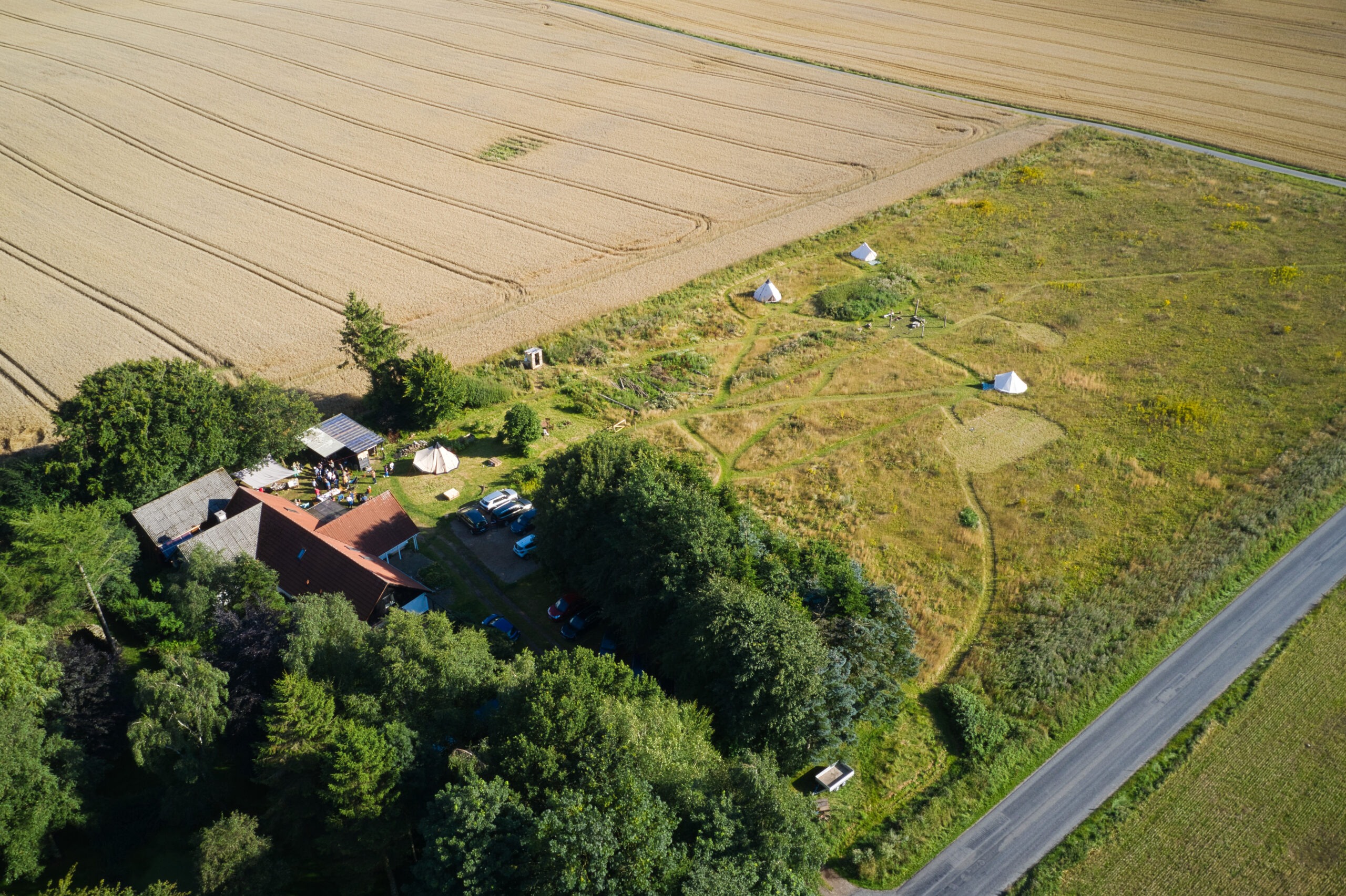 Drone view af Holmely